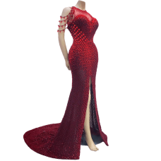 Red stone dress