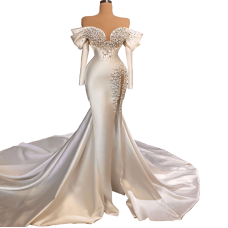 Silk and Stones Wedding Dress